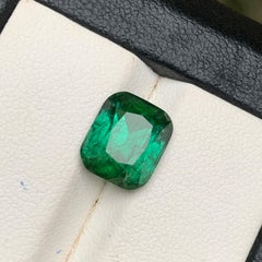 Bluish Hue Green Tourmaline 4.18 Ct Cushion Cut Natural Loose Gemstone for Ring