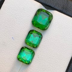 Bläulicher Farbton Grüner Turmalin 7.20 Ct Kissenschliff Natürliche Lose Edelsteine Paket