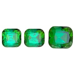 Bluish Hue Green Tourmaline 7.20 Ct Cushion Cut Natural Loose Gemstones Parcel