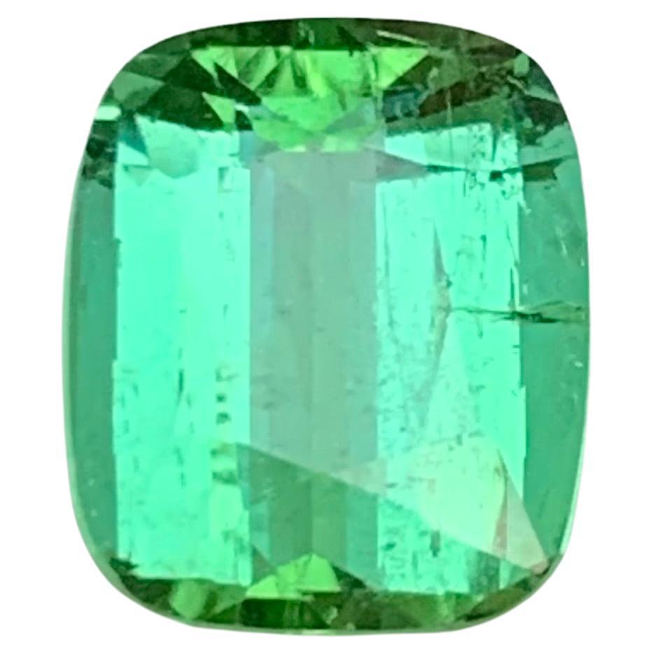 Bläulich Mintgrüner Natürlicher Turmalin Ring Edelstein 2.90 Ct Kissenschliff-Schmuck