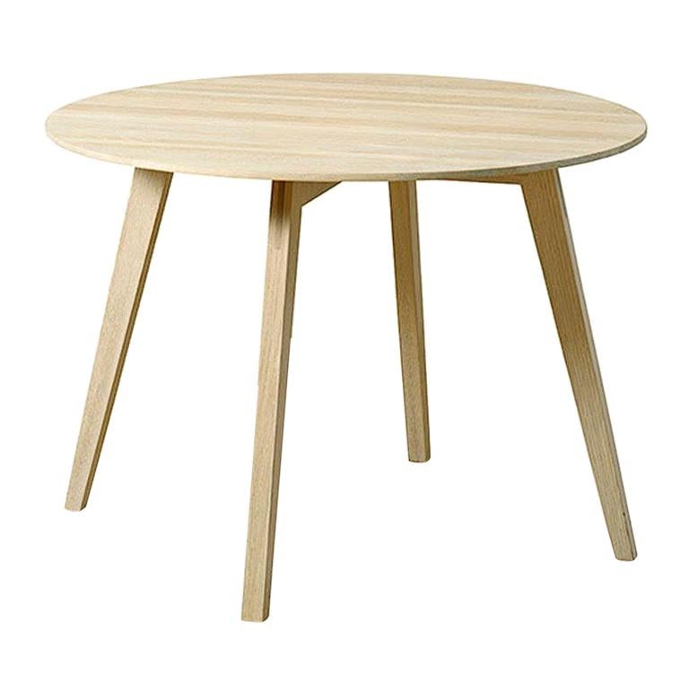 Blum and Balle Circle Side Table, Lacquered Oak For Sale