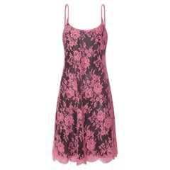 Blumarine 90s Pink Lace Slip Dress