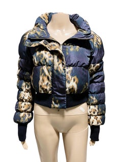 Blumarine - Animal Print Puffer Jacket