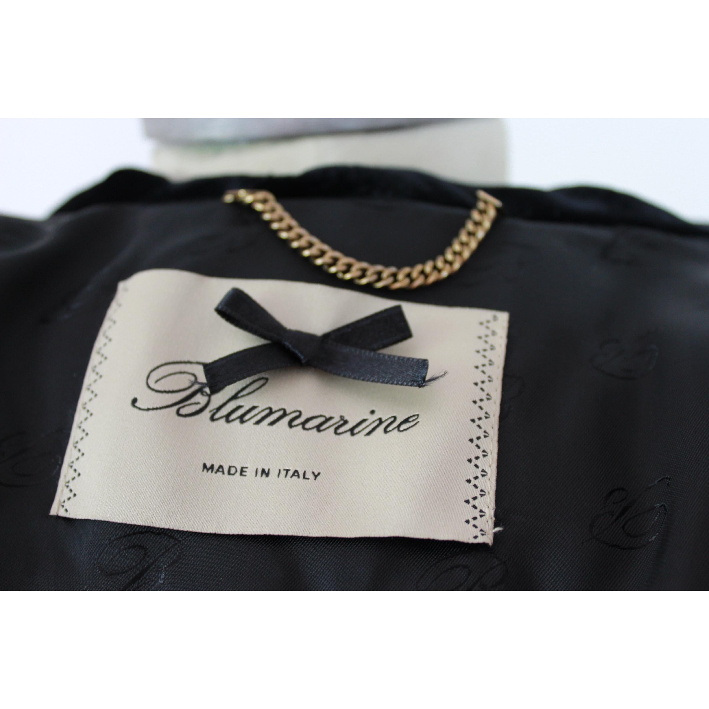 Blumarine Giacca corta trapuntata in seta nera Bolero 1