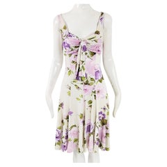 Blumarine Blugirl Vintage Floral Print Day Party Wedding Guest y2k Dress