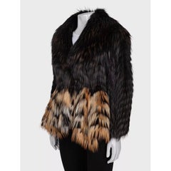 Blumarine Brown Fox Fur Coat Size 40 / S