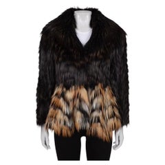 Blumarine Brown Fox Fur Coat Size 40 / S