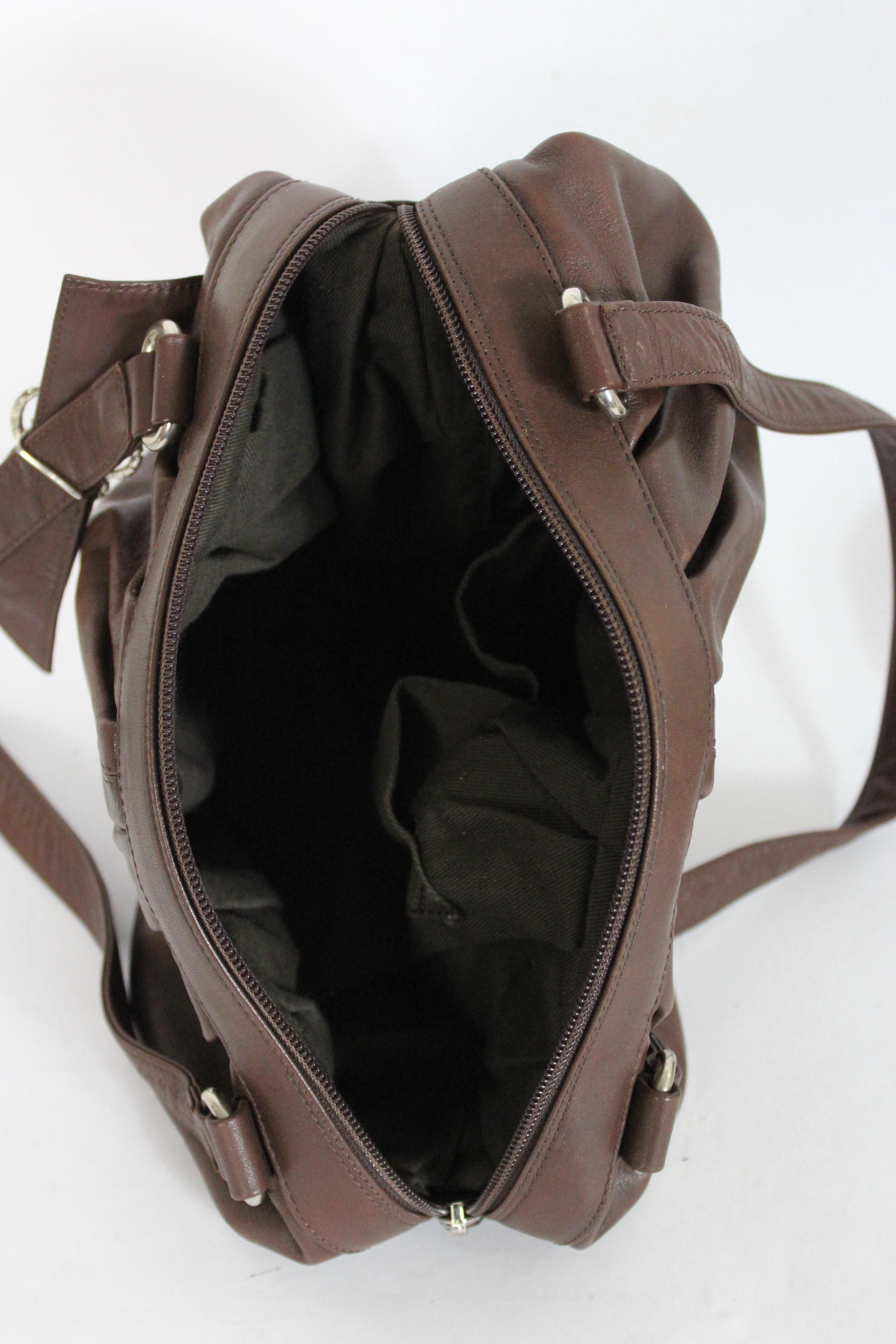 Women's Blumarine Brown Leather Satchel Bag