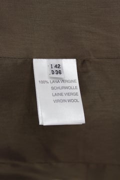 Blumarine Brown Wool Fur Classic Fitted Coat