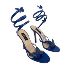 Blumarine Butterfly Blue Heels (EU 40)