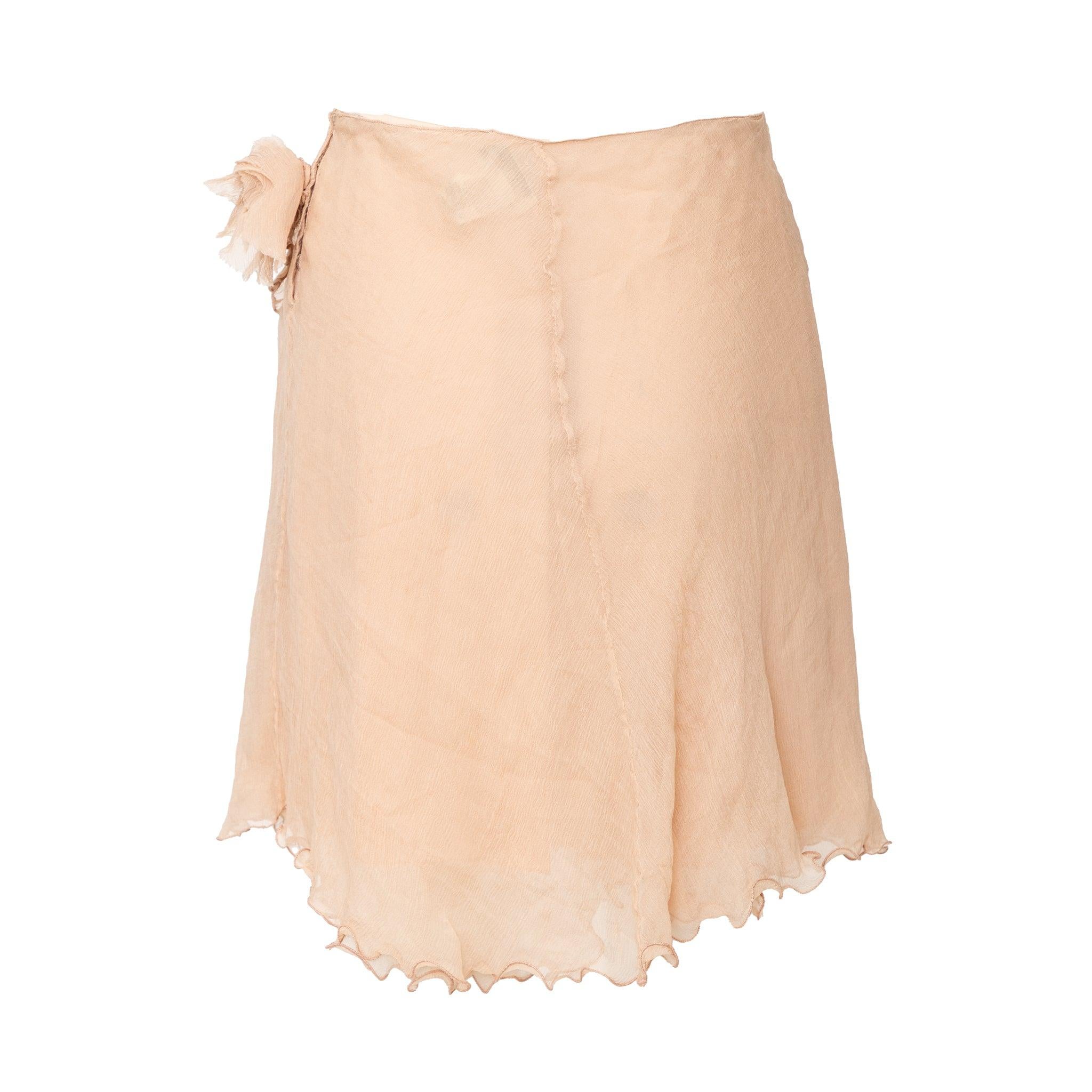 Blumarine Falda de gasa - '00s Naranja en venta