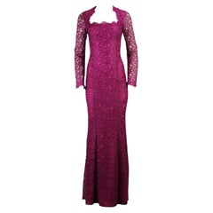 Blumarine Corded Lace Gown IT 46 UK 14