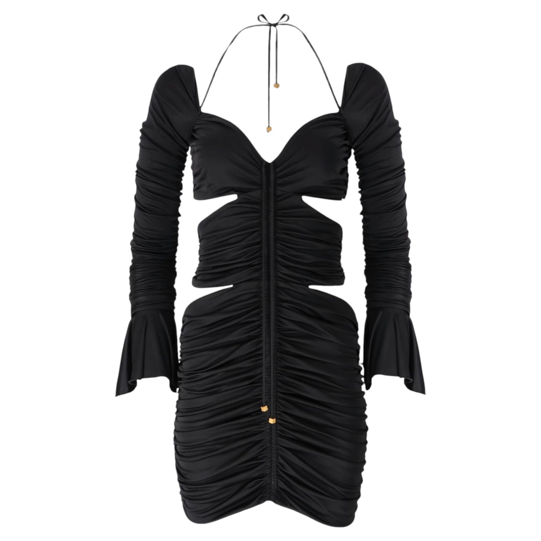 Blumarine Minikleid mit Cut-outs und Rüschen im Angebot