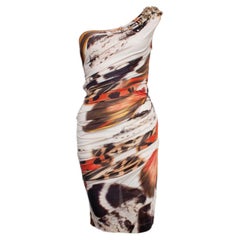 Blumarine, Vestido drapeado con un hombro