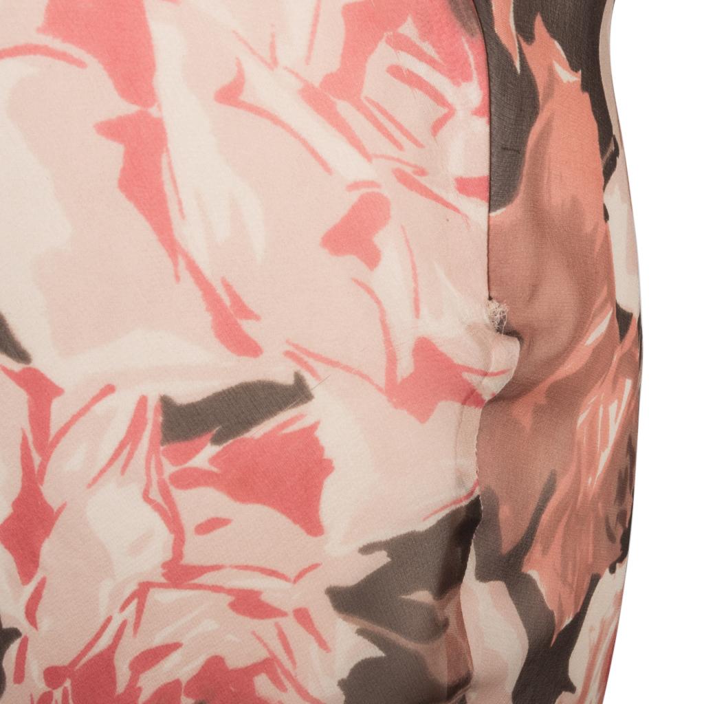 Blumarine Dress Rose Flower Print Striking Beaded Bow 42 / 8 New 1