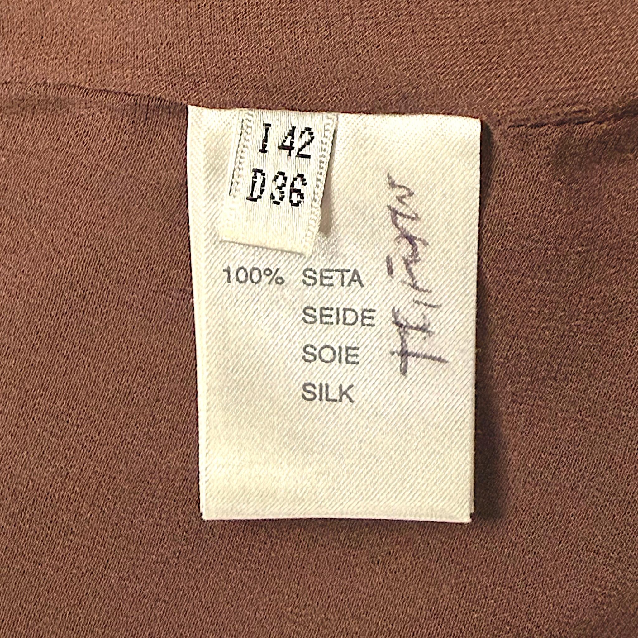 Blumarine - Vestito sottoveste in seta impreziosito da perline in vendita 3