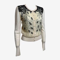 Blumarine F/W 2001 Sequined Cashmere Blend Cardigan