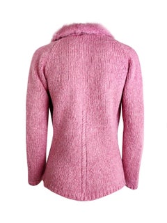 Blumarine Fall 2003 Mink Fur Collar Cardigan