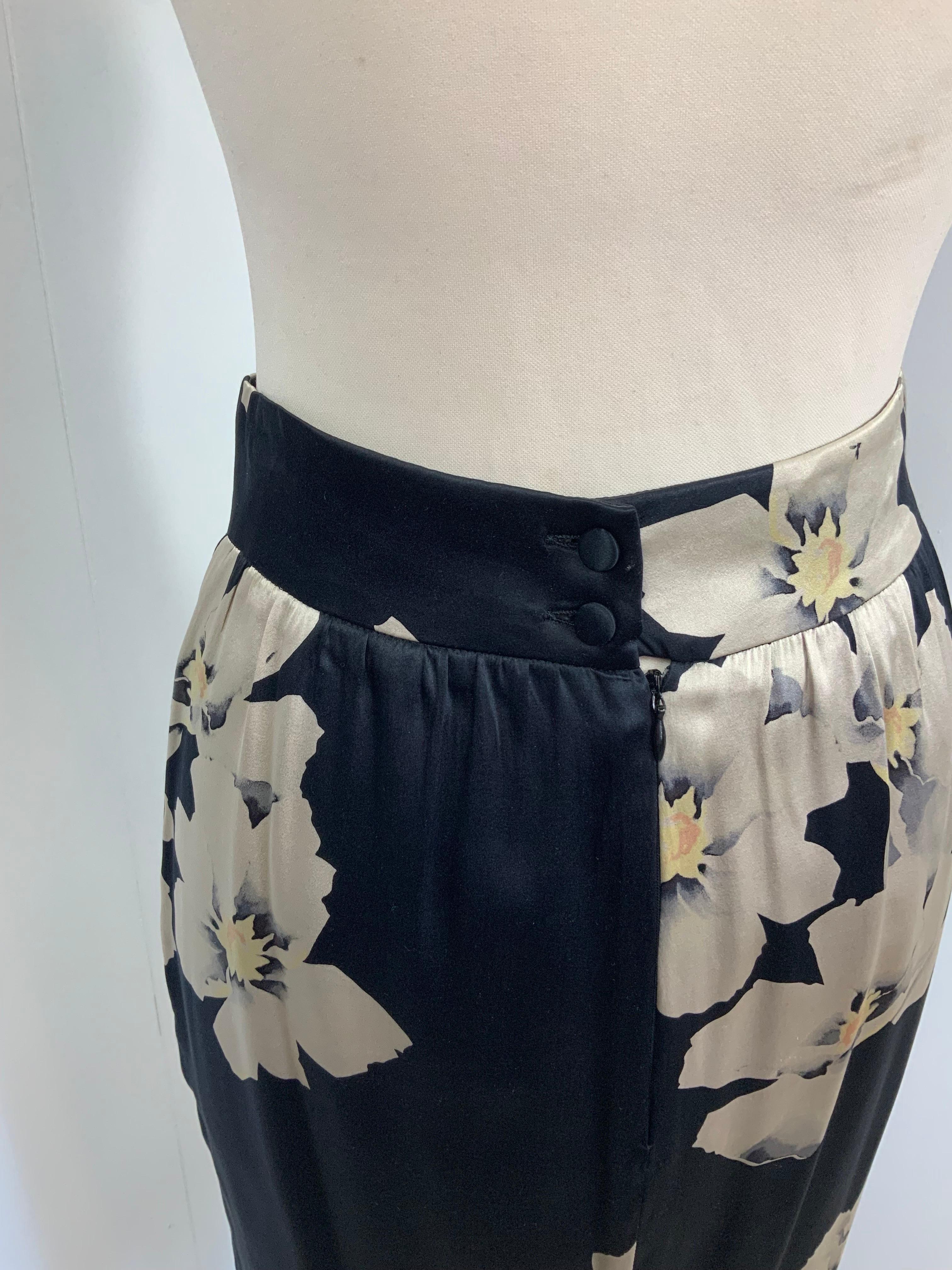 Blumarine flower silk skirt 3