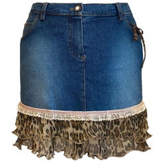Blumarine Frill Mini Skirt