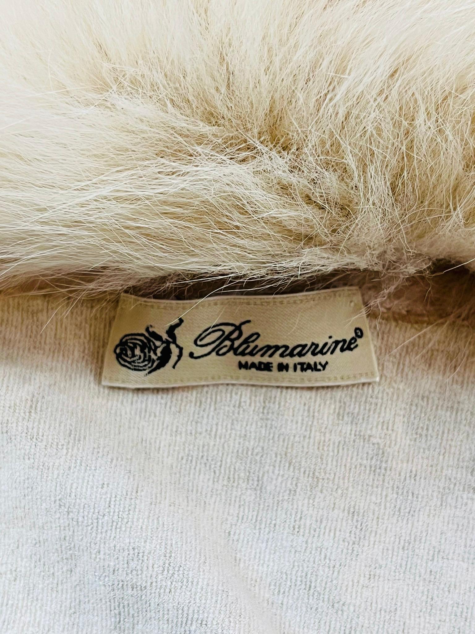 Blumarine - Cardigan bordé de fourrure en vente 2