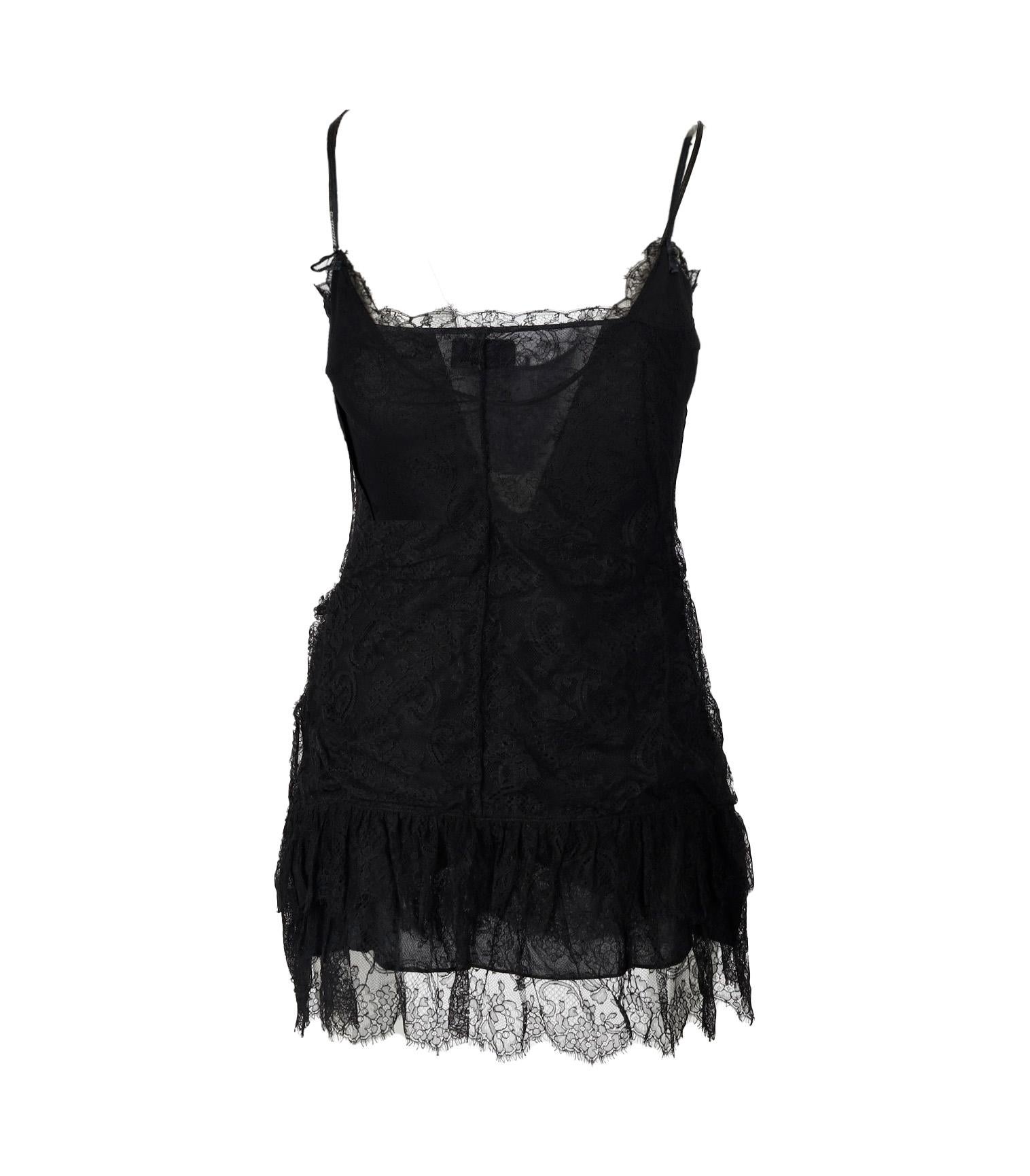 Women's Blumarine Lace Mini Dress with Short Vest