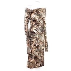 Robe à imprimé léopard Blumarine