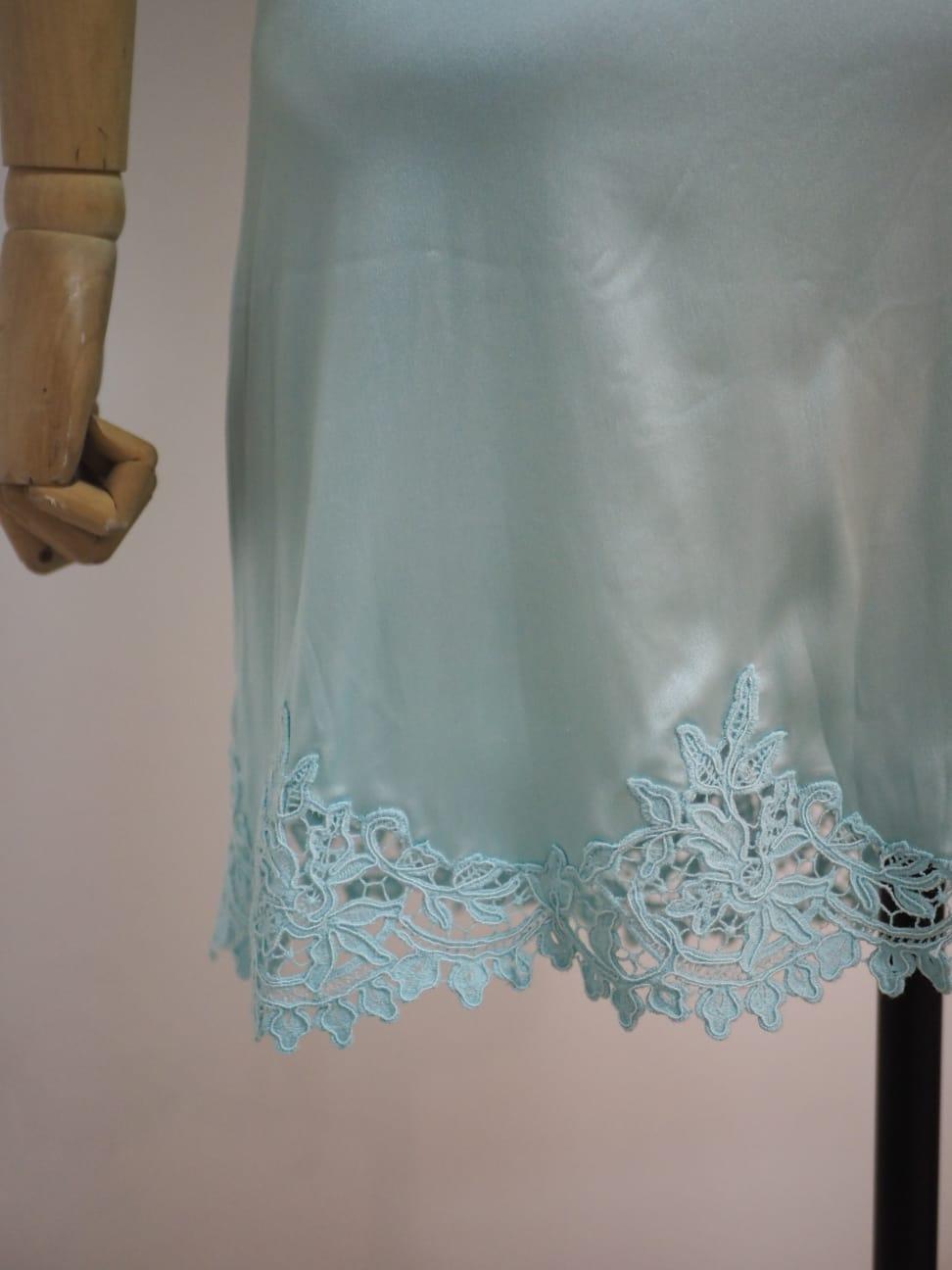 Blumarine light blue silk dress 2
