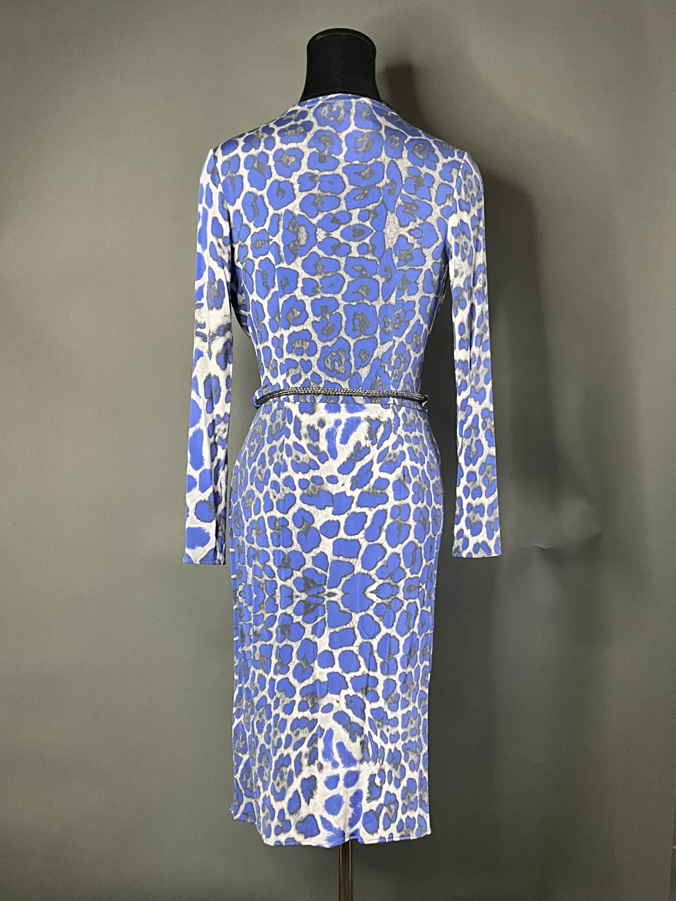 Blumarine Rusched Leopard Dress For Sale 3