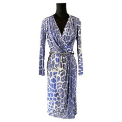 Vintage Blumarine Rusched Leopard Dress