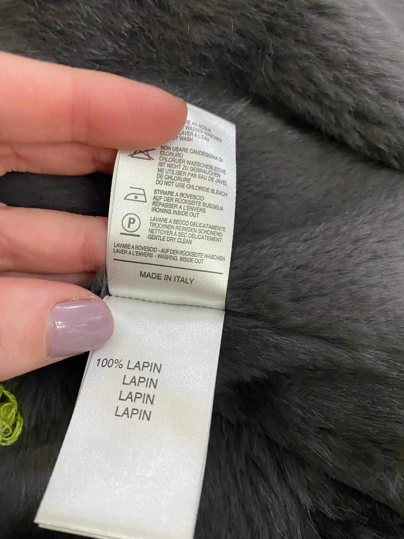 Blumarine Mink, Rabbit Fur & Silk Embroidered Jacket For Sale 4