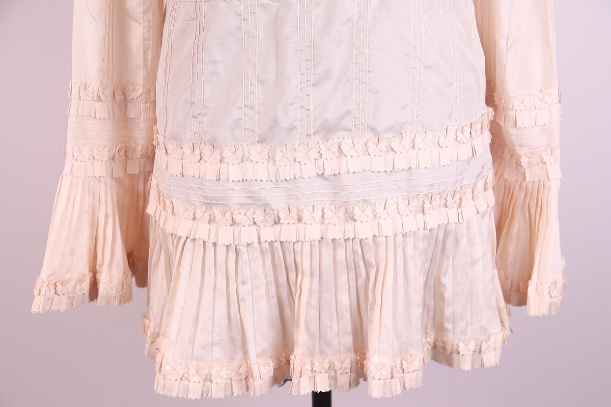 Blumarine new silk blouse / dress / tunic yoke style Coquette For Sale 1