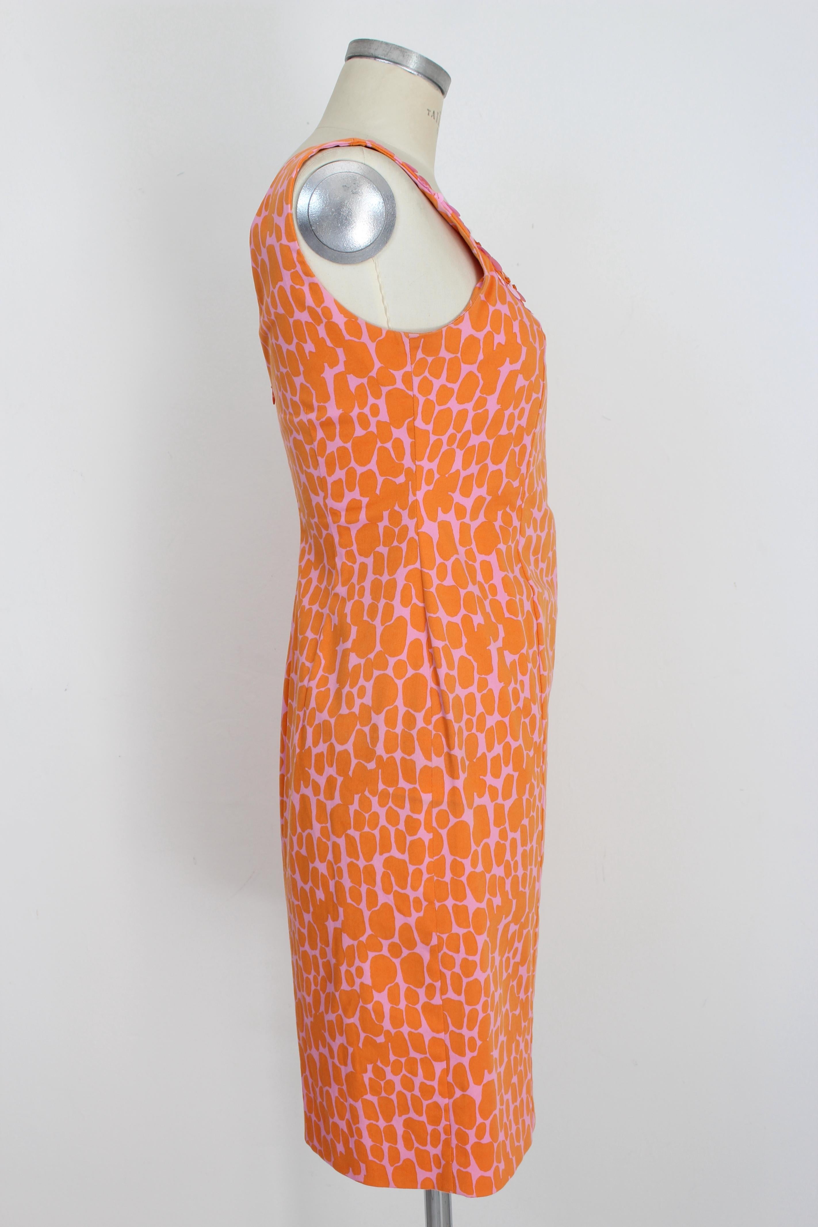 orange sheath dress