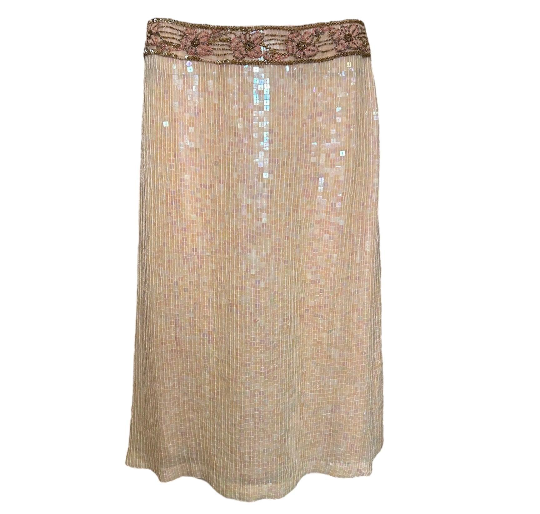 Blumarine Pink Animal Print Sequined 3-Piece Ensemble In Good Condition For Sale In Los Angeles, CA