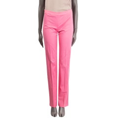 BLUMARINE pink cotton STRAIGHT LEG Pants 40 S