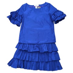 Blumarine Polyester Mini Skirt in Blue
