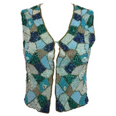 Blumarine S/S 1993 Mosaic Beaded Vest