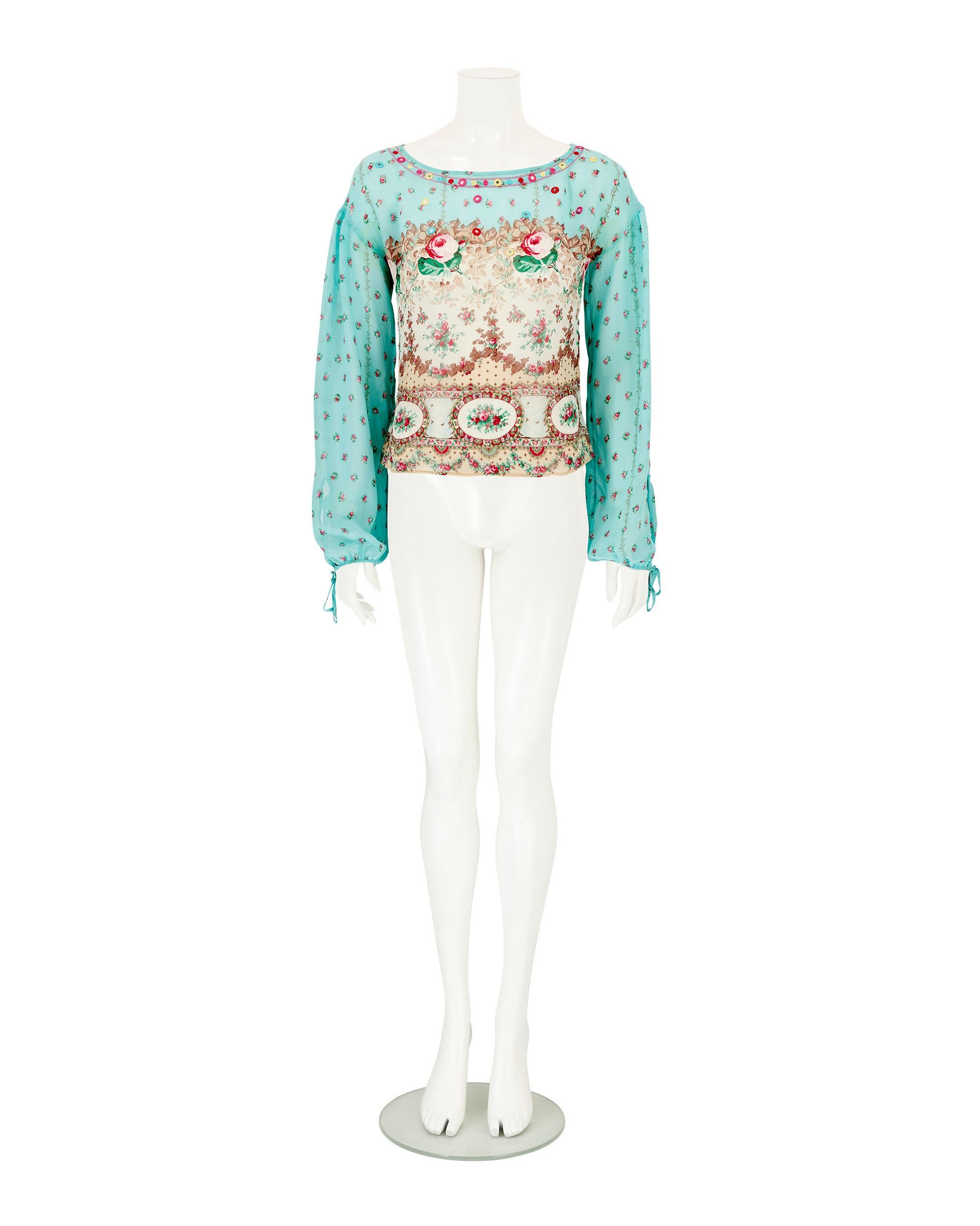 • Blumarine

• De la collection Printemps / Été 2005

• Fabriqué en Italie

Taille :
IT 40 - US 4 - UK 8

Condit :
Excellent état vintage. 

Matériau :
100% soie

S'il vous plaît noter que tous les articles sont 100% authentique prélavé designer