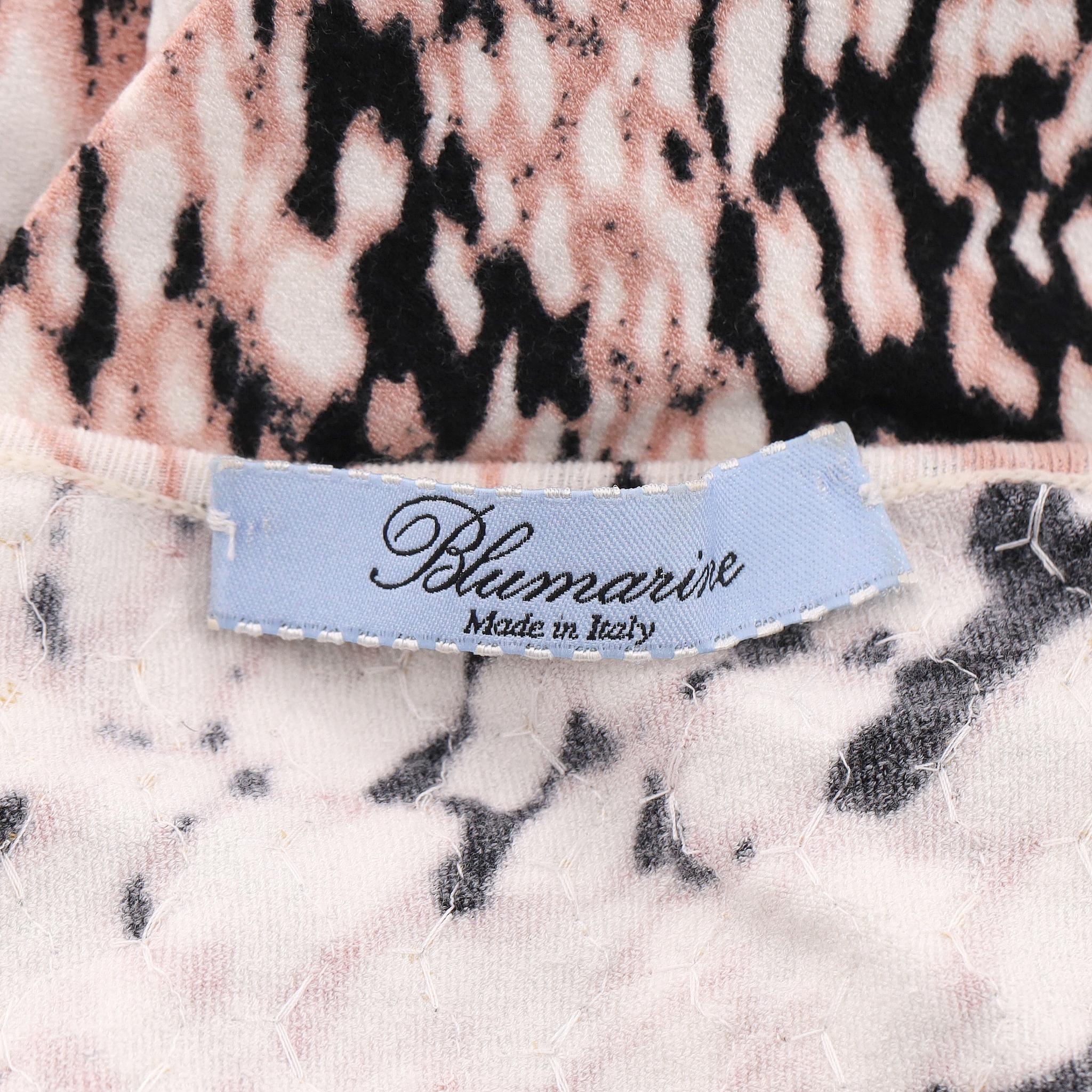 Blumarine - Robe imprimée ornée de sequins en vente 1