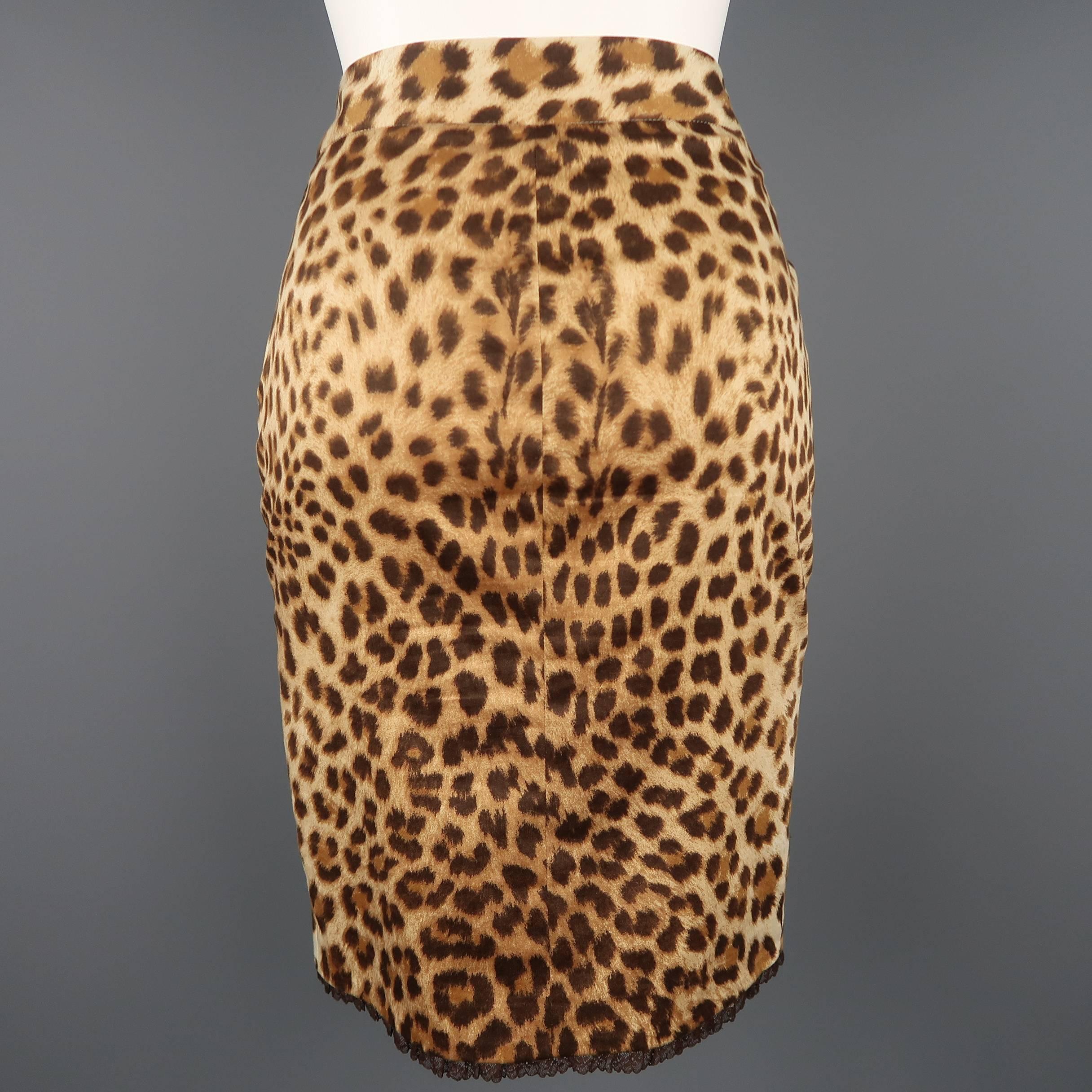 cheetah pencil skirt