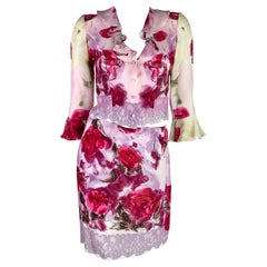 Blumarine Spring 1997 Floral Set