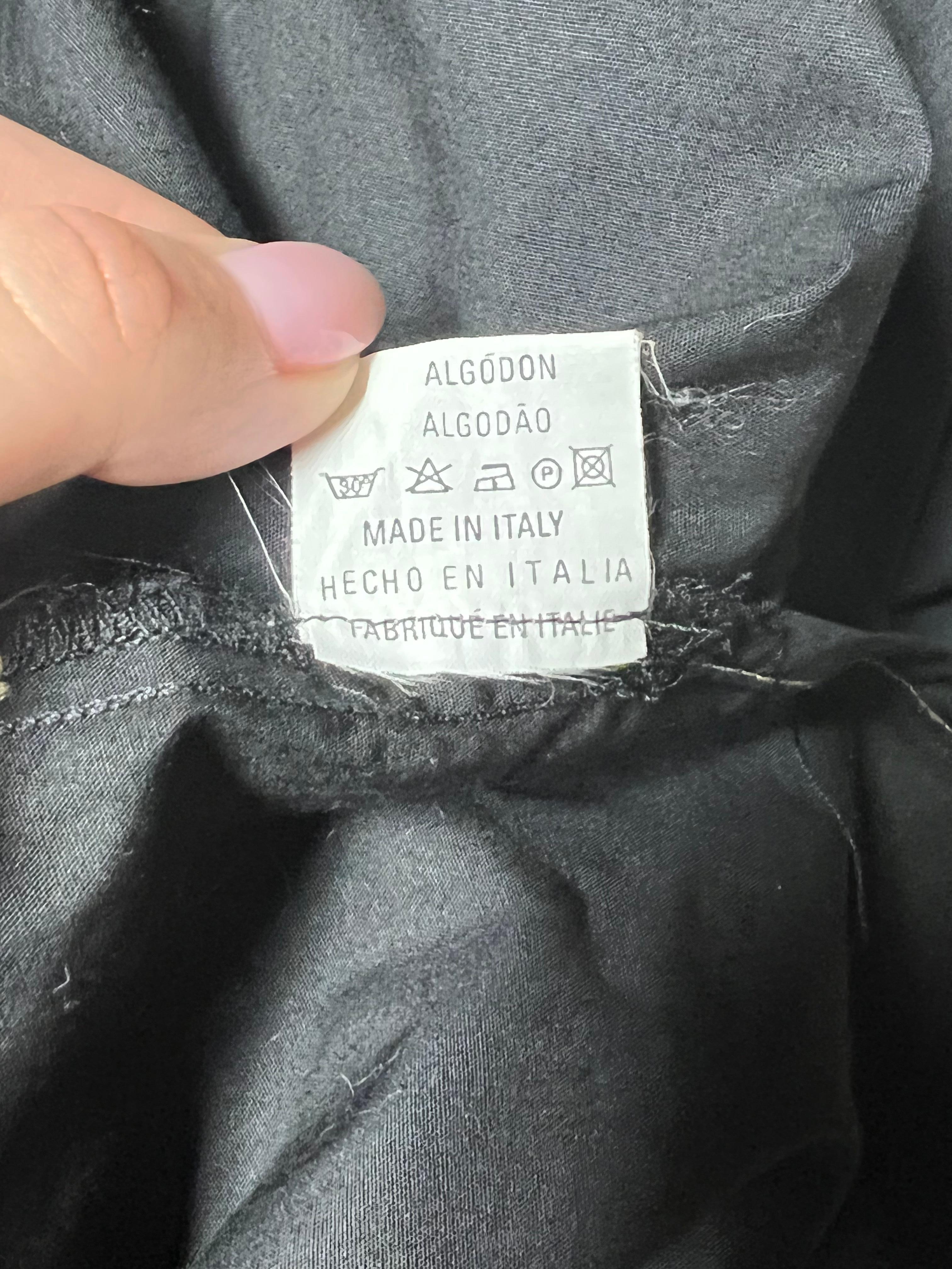 Blumarine UONO Black Cotton Button Down Shirt, Size XXL For Sale 4