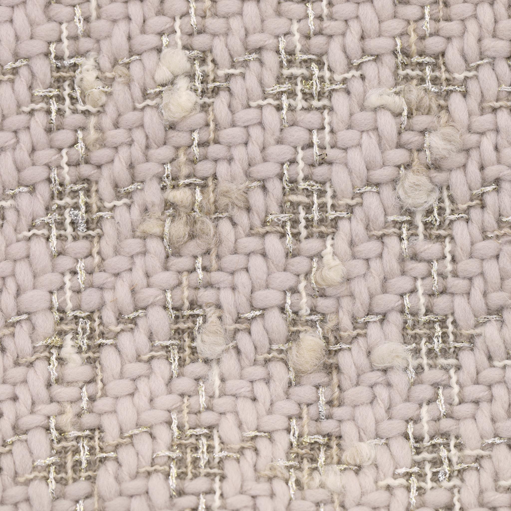 Blumarine Manteau en laine vierge et alpaga avec bordure en tweed en vente 1