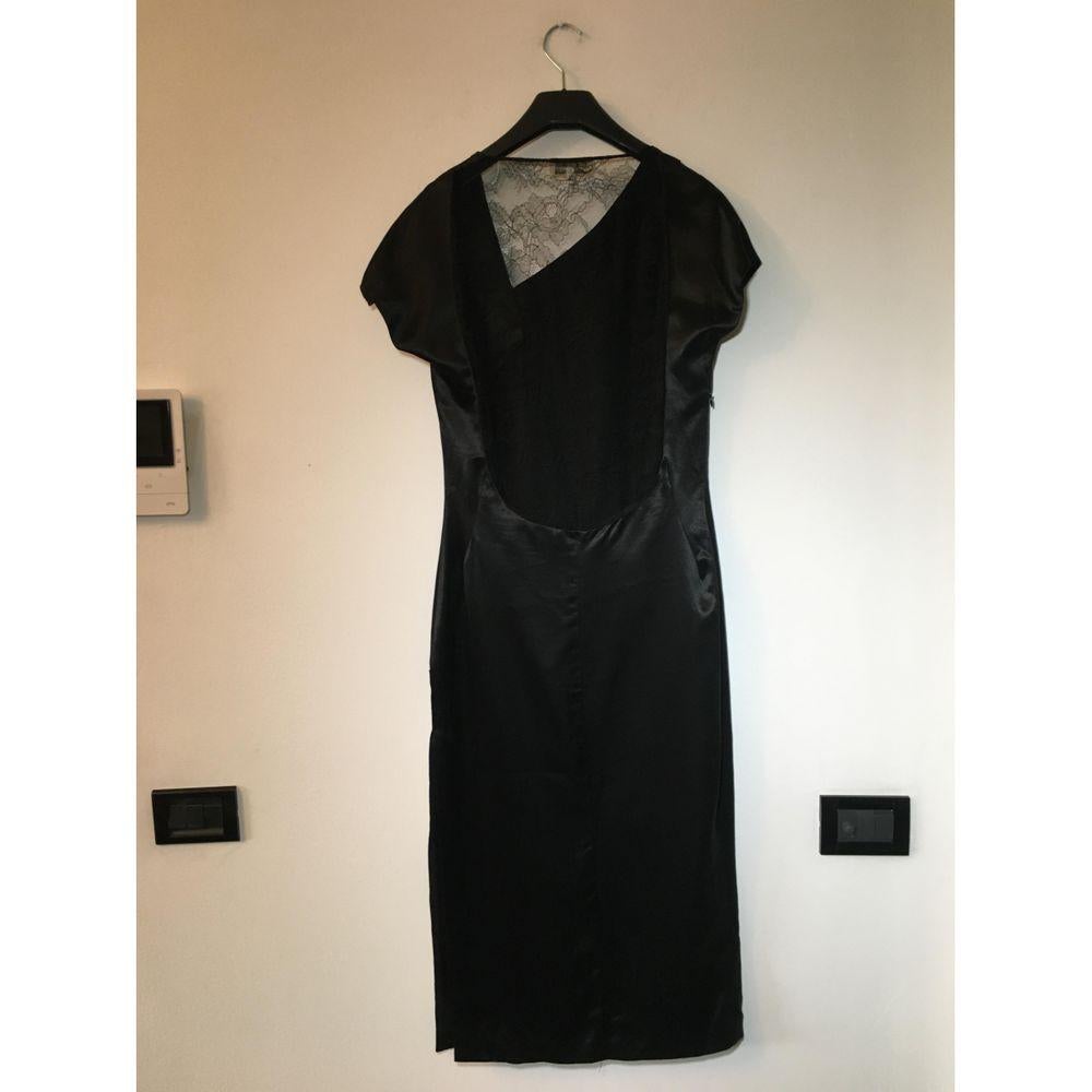 Blumarine Viscose Mid-Length Dress in Black In Good Condition In Carnate, IT