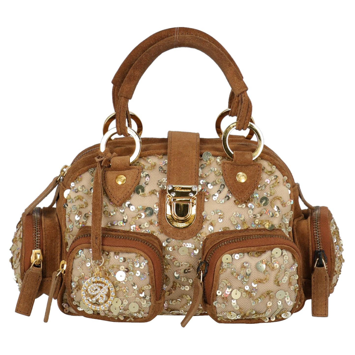 Blumarine  Women   Handbags  Camel Color Leather  For Sale