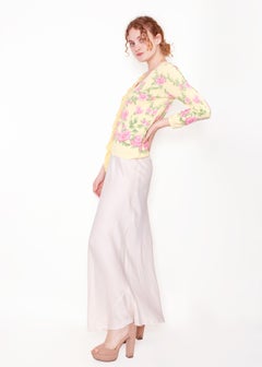 Blumarine Yellow Floral sweater