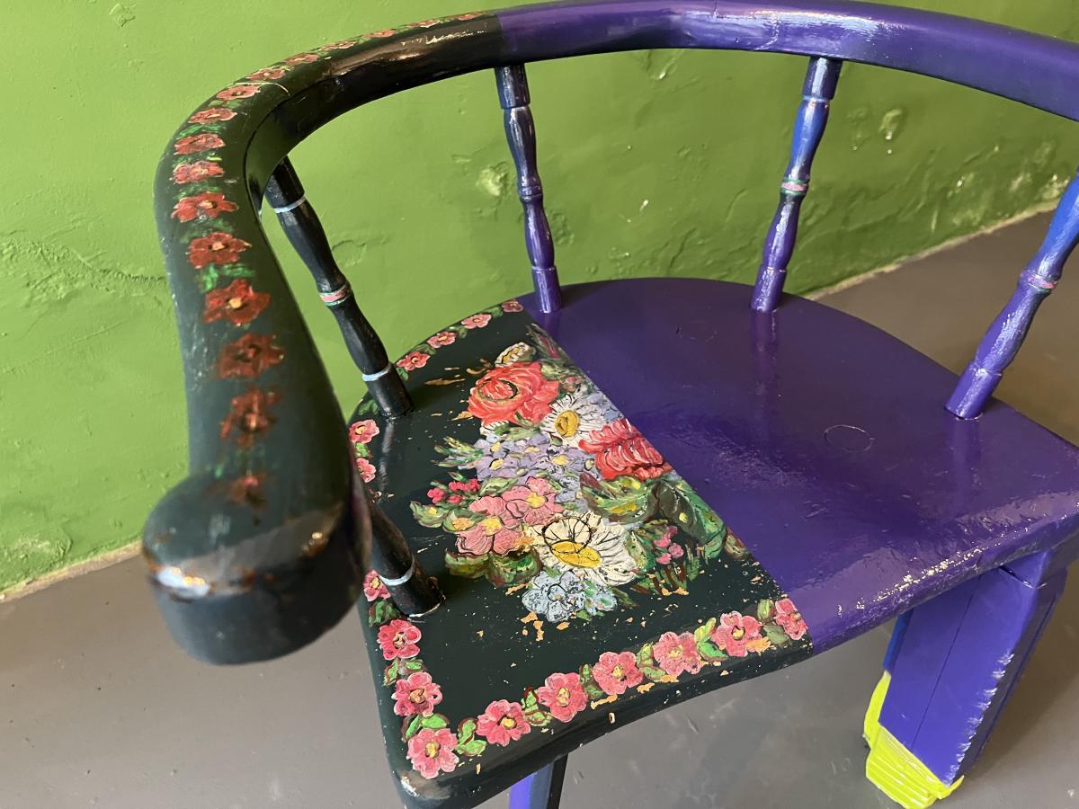 XXIe siècle et contemporain Fauteuil Blumenglück de Markus Friedrich Staab en vente