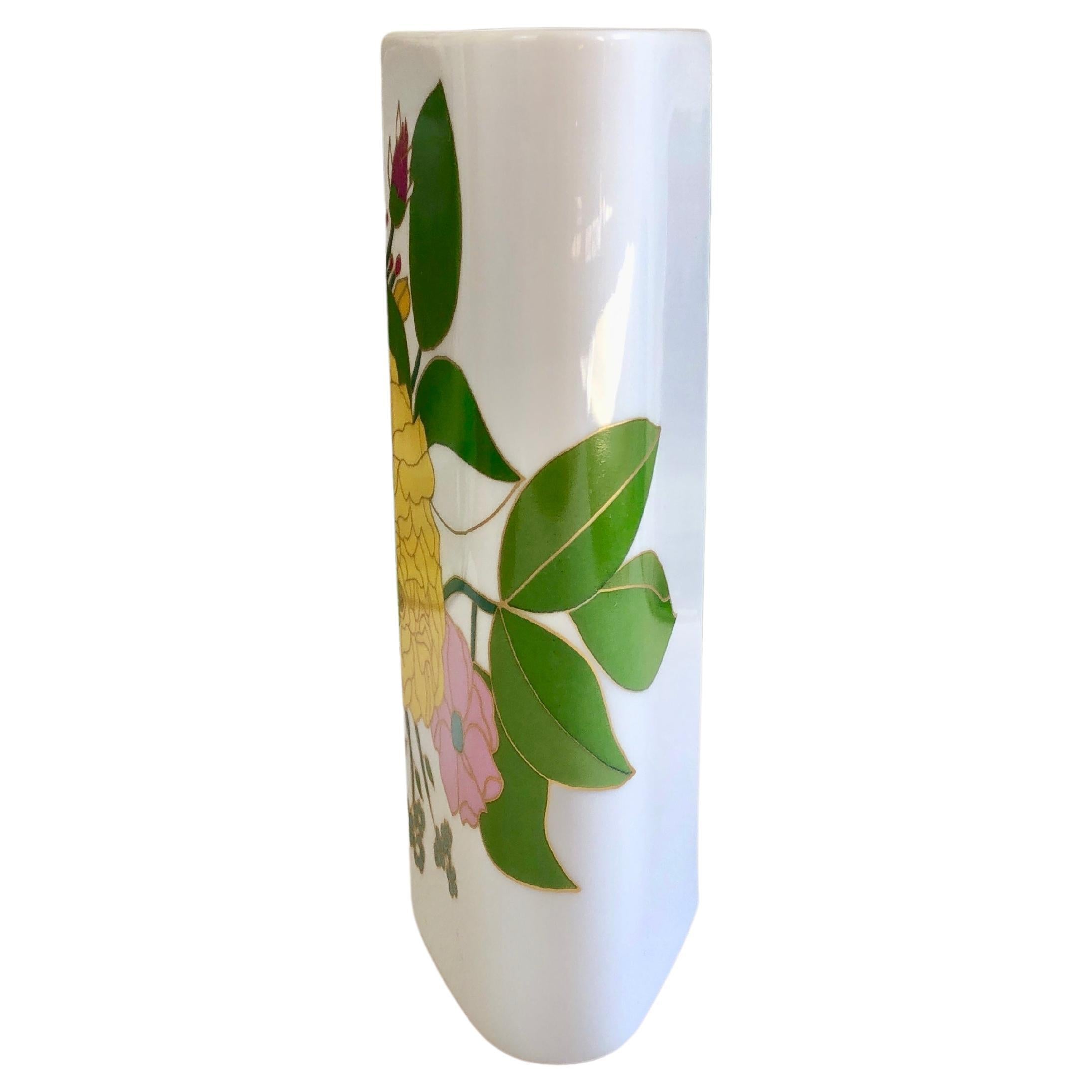 Abstract Floral Vase Rosenthal Studio-Line, by Wolfgang Bauer 1970s, Germany In Good Condition For Sale In Andernach, DE