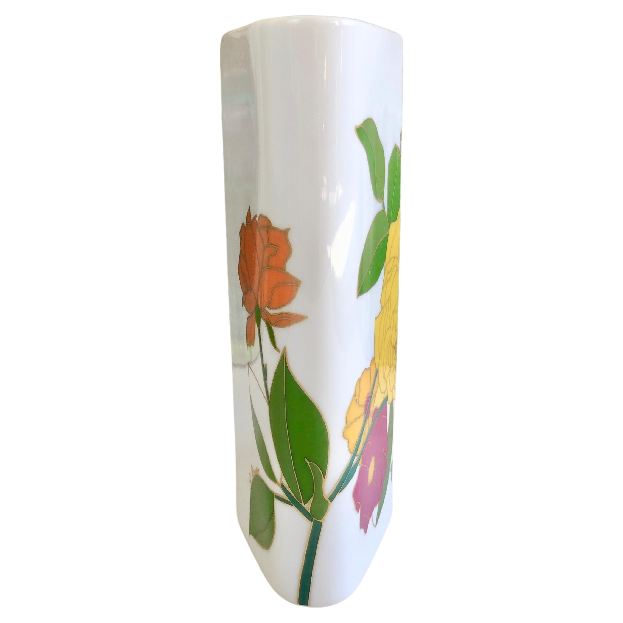 20th Century Abstract Floral Vase Rosenthal Studio-Line, by Wolfgang Bauer 1970s, Germany For Sale
