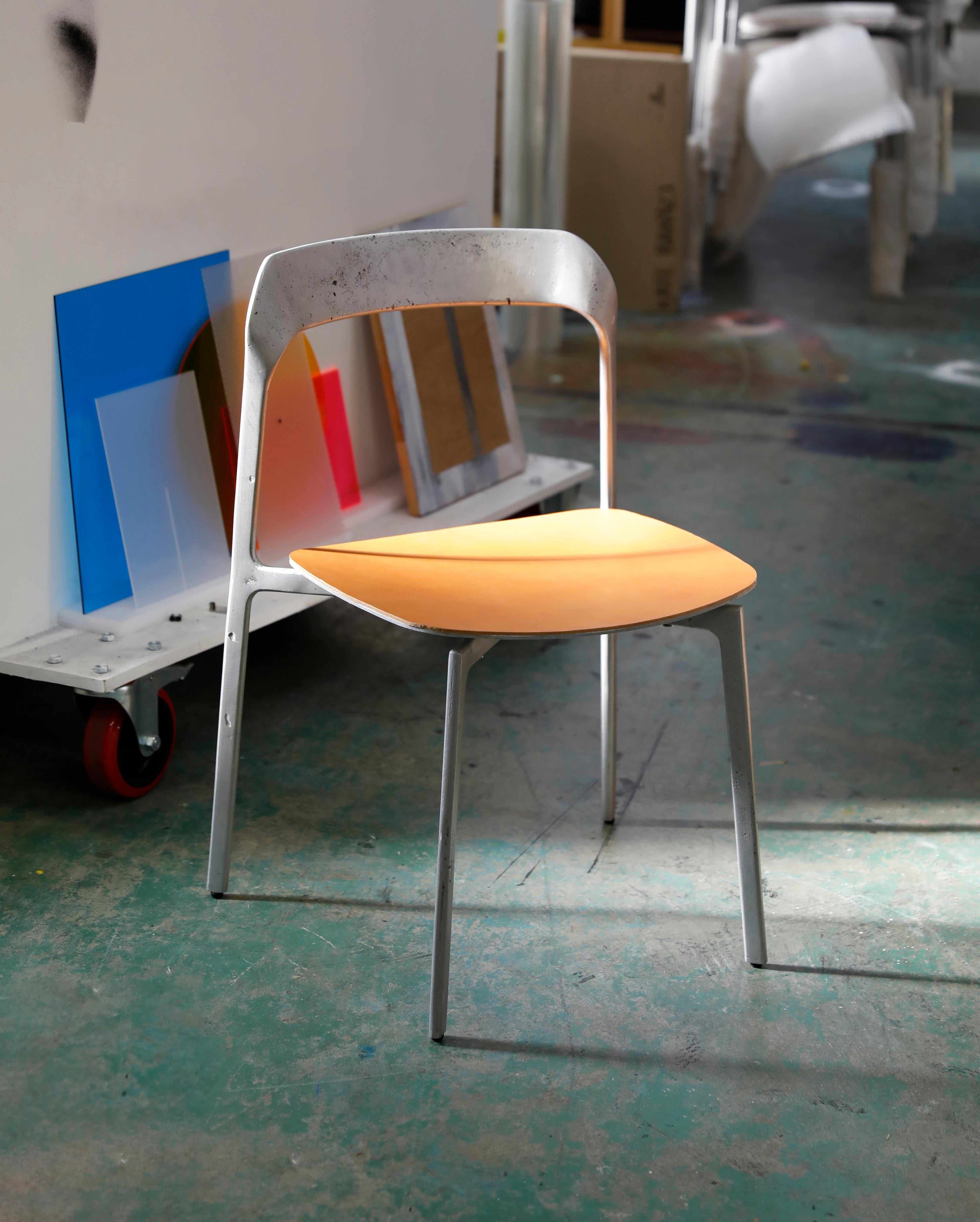 Organic Modern Blurb Studio Chair by Tom Fereday For Sale